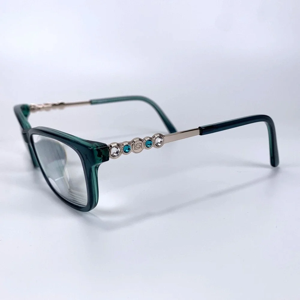 Bebe‎ BB5228 Teal Eyeglass Frames Women's Prescription Glasses w/ Original Case